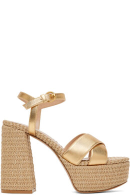Gianvito Rossi: Золотые босоножки  Bebe