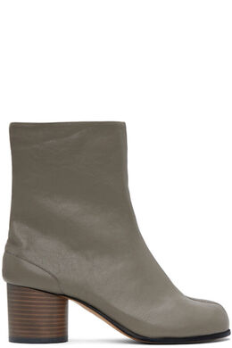 Maison Margiela: Серые ботинки  Tabi