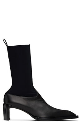 Jil Sander: Чёрные ботинки 
