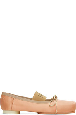 MM6 Maison Margiela: Розовые балетки 