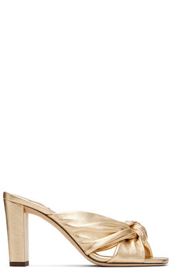 JIMMY CHOO: Золотые босоножки 