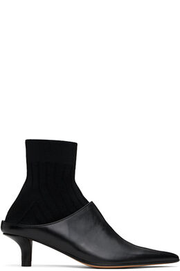 MM6 Maison Margiela: Чёрные ботинки 