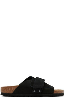 Birkenstock: Чёрные сандалии  Kyoto