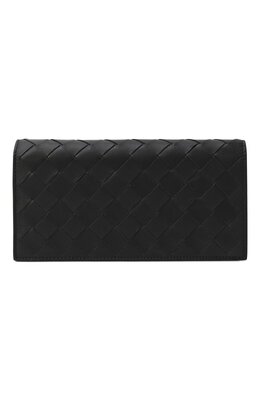 Bottega Veneta: Чёрный кошелёк 