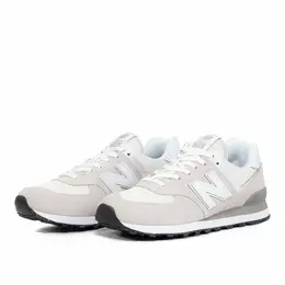 New Balance: Белые кроссовки  574