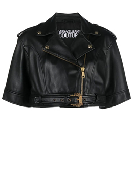 VERSACE JEANS COUTURE: Кожаный жакет 