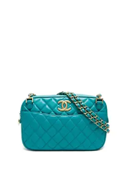 CHANEL Pre-Owned: Зелёная сумка 