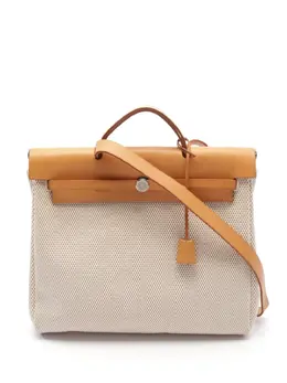 Hermès Pre-Owned: Бежевая сумка-шоппер 