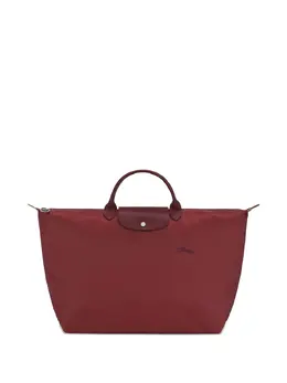 Longchamp: Бордовая сумка-шоппер  Le Pliage