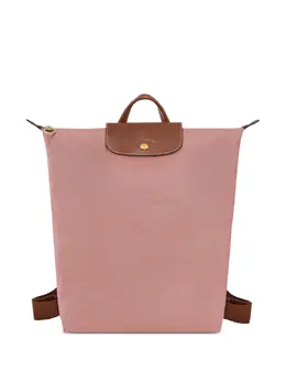 Longchamp: Розовый рюкзак 
