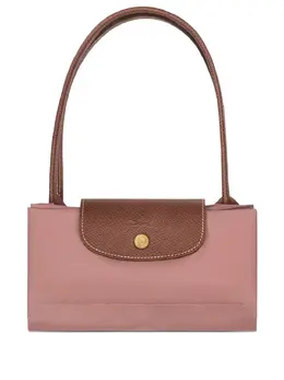 Longchamp: Розовая сумка  Le Pliage