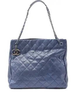 CHANEL Pre-Owned: Голубая сумка 