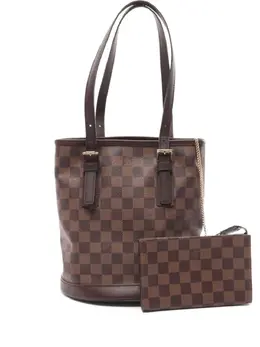 Louis Vuitton Pre-Owned: Коричневая сумка-шоппер 