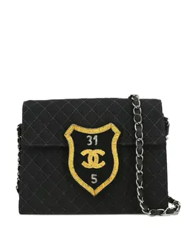 CHANEL Pre-Owned: Чёрная сумка 