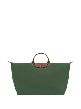Longchamp: Тёмная сумка-шоппер 