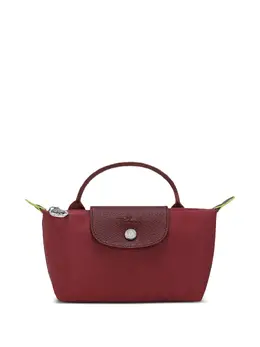 Longchamp: Бордовая сумка  Le Pliage