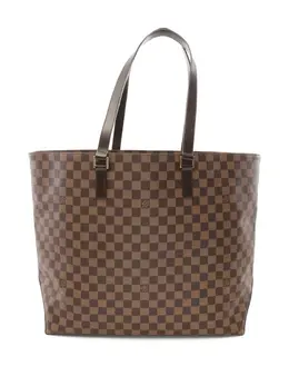 Louis Vuitton Pre-Owned: Коричневая сумка-шоппер 
