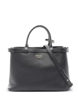 Prada Pre-Owned: Чёрная сумка-шоппер 