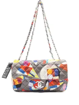 CHANEL Pre-Owned: Сумка с геометрическим принтом 