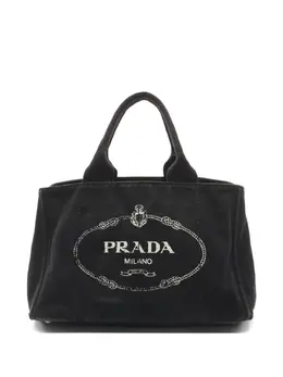 Prada Pre-Owned: Чёрная сумка-шоппер 