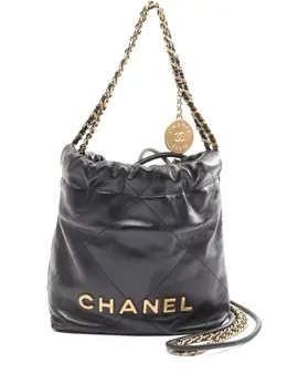 CHANEL Pre-Owned: Чёрная сумка 