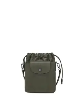 Longchamp: Зелёная сумка  Le Pliage