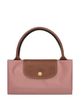 Longchamp: Розовая сумка-шоппер  Le Pliage