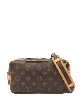 Louis Vuitton Pre-Owned: Коричневая сумка через плечо 