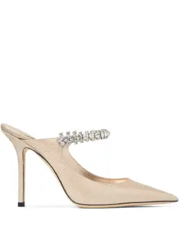 Jimmy Choo: Бежевые сабо 