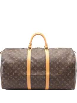 Louis Vuitton Pre-Owned: Коричневая дорожная сумка 