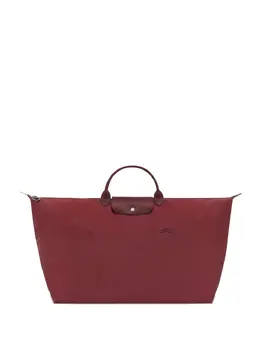 Longchamp: Бордовая сумка-шоппер  Le Pliage