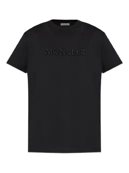 Moncler: Чёрная футболка 