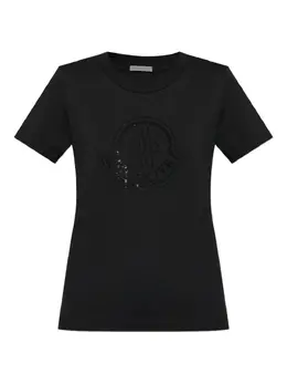 Moncler: Чёрная футболка 