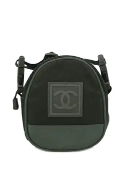 CHANEL Pre-Owned: Тёмная сумка через плечо 