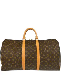Louis Vuitton Pre-Owned: Коричневая дорожная сумка 