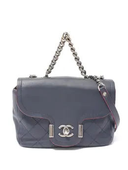CHANEL Pre-Owned: Синяя сумка 
