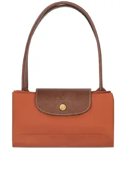 Longchamp: Оранжевая сумка  Le Pliage