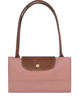 Longchamp: Розовая сумка-шоппер  Le Pliage