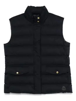 Moncler: Синий жилет 