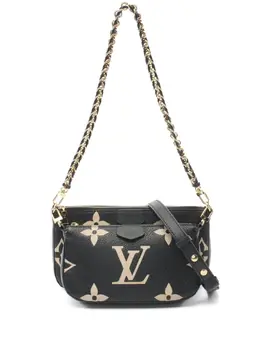 Louis Vuitton Pre-Owned: Чёрная сумка 