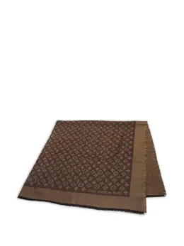 Louis Vuitton Pre-Owned: Коричневый шарф 