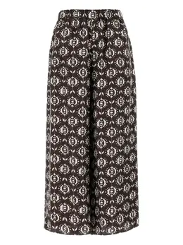 Weekend Max Mara: Брюки с растительным принтом 