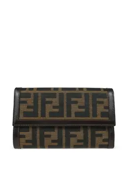 Fendi Pre-Owned: Коричневый кошелёк 