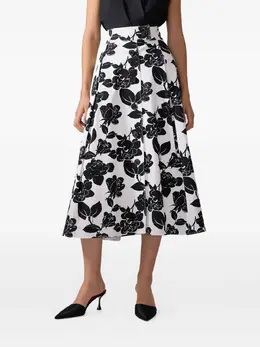 Carolina Herrera: Юбка с растительным принтом 