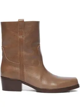 Weekend Max Mara: Коричневые ботинки 