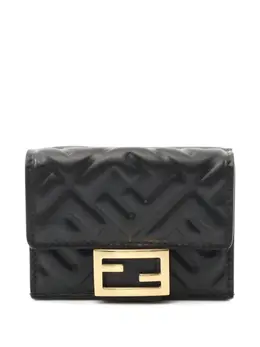 Fendi Pre-Owned: Чёрный кошелёк 