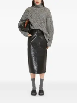 Max Mara: Кожаная юбка 