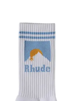 RHUDE: Белые носки 
