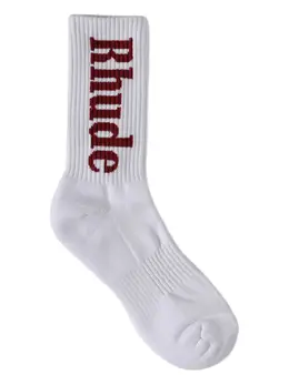 RHUDE: Белые носки 