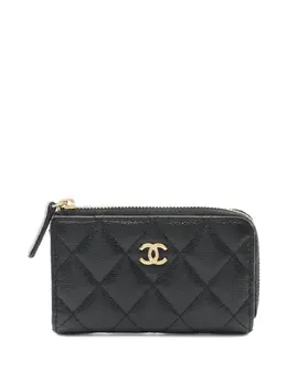 CHANEL Pre-Owned: Чёрный кошелёк 